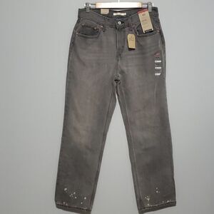 Levi’s low pro straight size 29 grey 100% cotton Nwt New $80 Msrp Retail